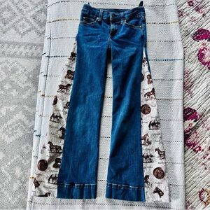 Wrangler Blue Jeans with Horse Print Panels